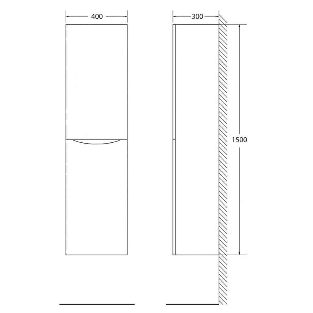 Шкаф подвесной BELBAGNO FLY-MARINO-1500