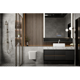 Унитаз ABBER Rechteck AC1201MW подвесной белый матовый, безободковый