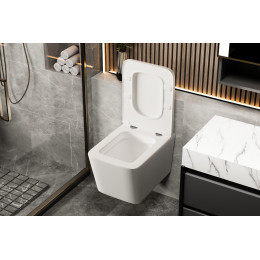 Унитаз ABBER Rechteck AC1201MW подвесной белый матовый, безободковый