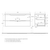 Мебель для ванной комнаты BELBAGNO MARINO-1100