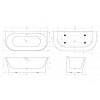 Ванна акриловая пристенная BelBagno BB711