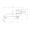 Излив для ванны c дивертором для душа BELBAGNO ANCONA-BCA-CRM
