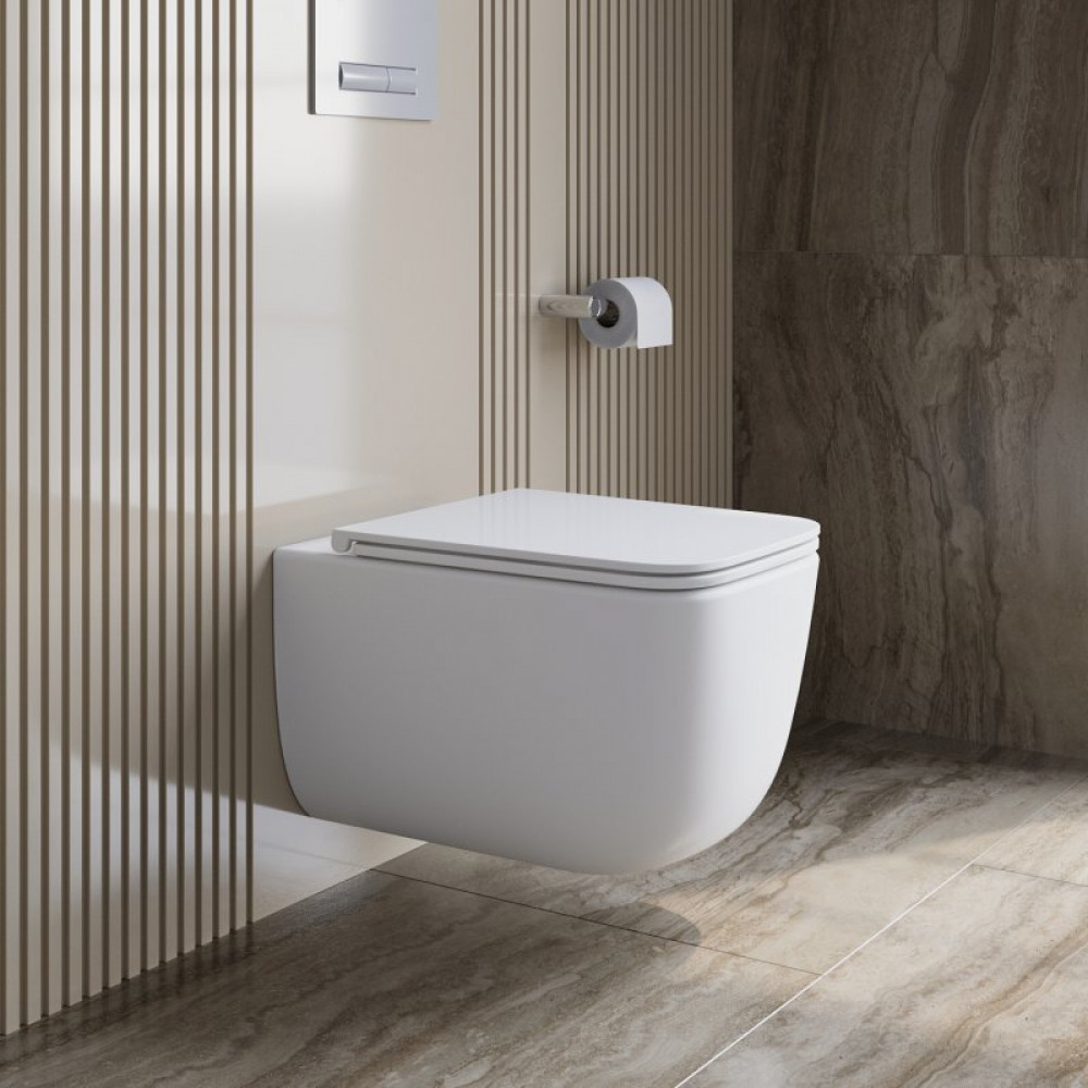 Унитаз подвесной безободковый со смывом TORNADO BelBagno LUCE-TOR