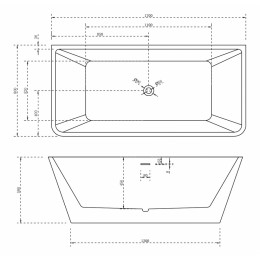 Акриловая ванна ABBER AB9212-1.7 белая