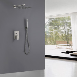 Душевая система ABBER Daheim AF8219SP скрытого монтажа без излива, сатин