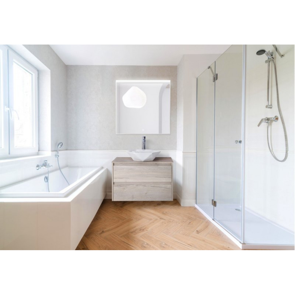 Зеркало в алюминиевой раме с подсветкой BelBagno SPC-UNO