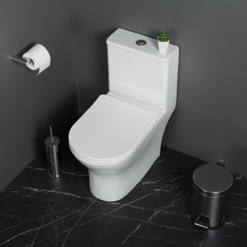 Унитаз-моноблок безободковый с сиденьем Belbagno LOUNGE