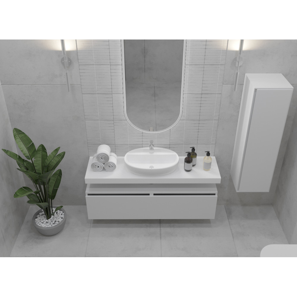 Ящик под столешницу 140см WHITE глянец VALLESSI UNO-S