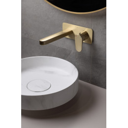 Раковина накладная Corian 400*130 Calacatta