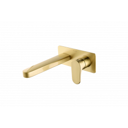 Смеситель для умывальника из стены SPECTRE Matt Gold