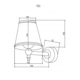 Бра BOHEME, хром 755