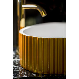 Раковина Canale рифл глянец белая