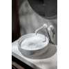Раковина накладная Corian 400*130 Calacatta