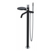 Смеситель STICK напольный BLACK TOUCH CHROME