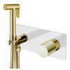 Смеситель гигиенический STICK WHITE TOUCH GOLD