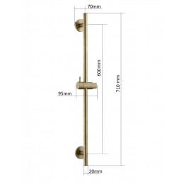 Душевая штанга Uno BLACK