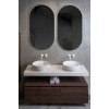 Раковина накладная Corian 400*130 Calacatta