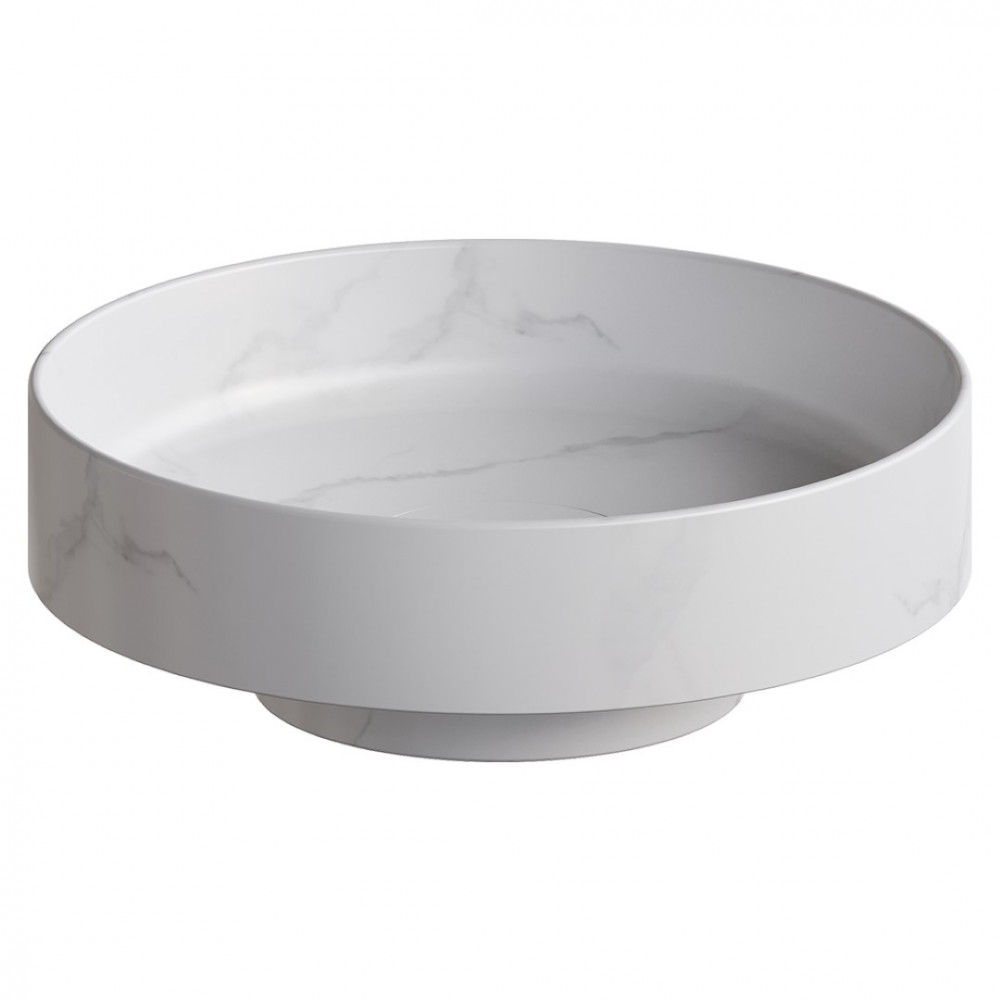 Раковина накладная Corian 400*130 Calacatta