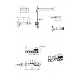 Встроенная душевая система  ZODIAC, трехпозиционная GOLD