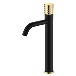 Смеситель STICK для умыв. выс. BLACK DIAMOND GOLD_Комплект