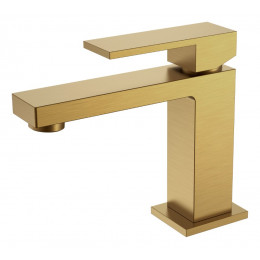Cмеситель для умывальника Qubic Bronze