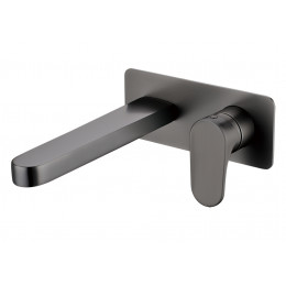 Смеситель для умывальника из стены SPECTRE Gunmetal