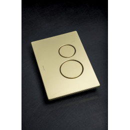 Кнопка для инсталляции, нержавеющая сталь, ультраплоская, Gold, GEBERIT, 300-серия