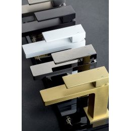 Cмеситель для умывальника Qubic Shine Gun Metal