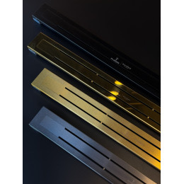 Душевой лоток Premium Linear 80см, нерж.сталь GUN METAL