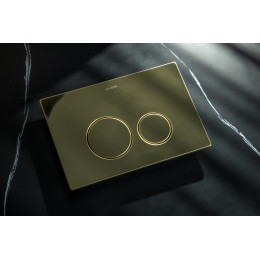 Кнопка для инсталляции, нержавеющая сталь, ультраплоская, Gold, GEBERIT, 300-серия