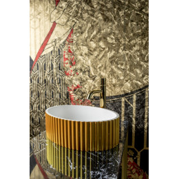 Раковина Canale рифл глянец белая