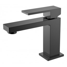 Cмеситель для умывальника Qubic Shine Gun Metal