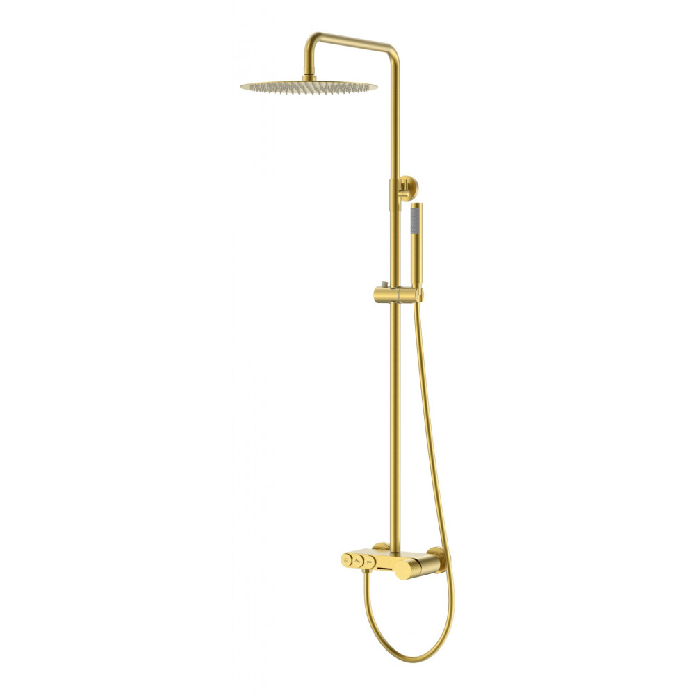Стойка для душа STICK Matt Gold c ручкой DIAMOND