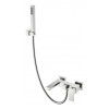 Смеситель для ванны с душем Qubic Brushed Nickel