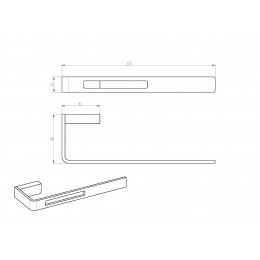 Полотенцедержатель NikelBrush серия Q