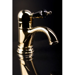 Смеситель для умывальника TRADIZIONALE NERO (Золото)_Комплект