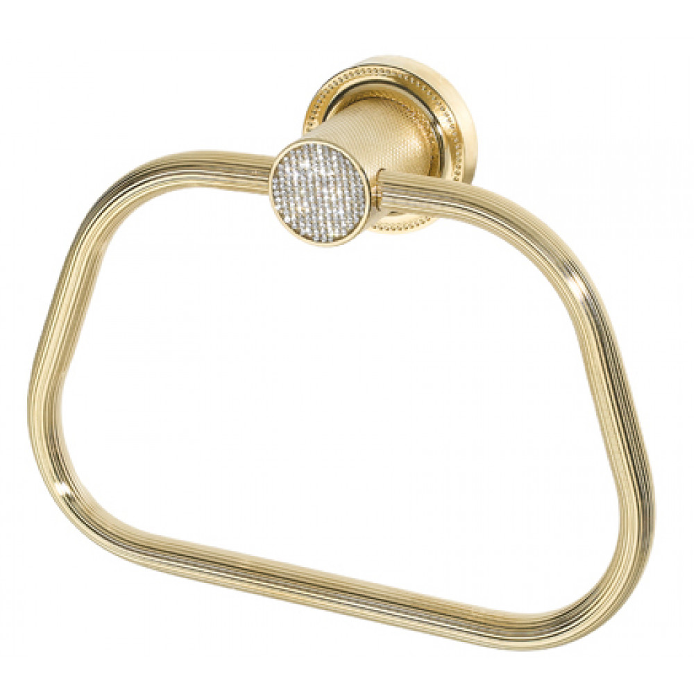 Полотенцедержатель кольцо ROYALE CRISTAL GOLD