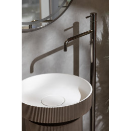 Раковина накладная рифленая Corian 400*130 DELMAR