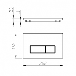 Кнопка для инсталляции, нержавеющая сталь, Chrome (для 666)