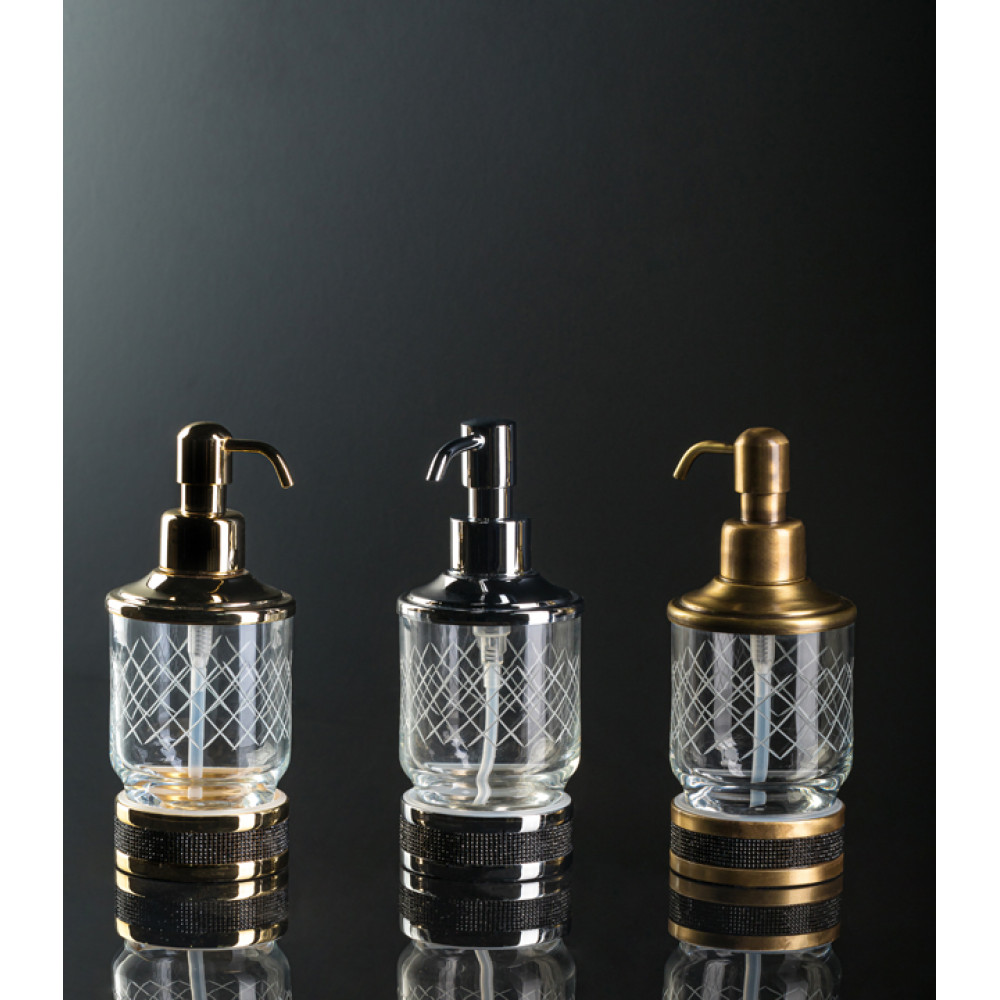 Настольный диспенсер ROYALE CRISTAL BLACK ХРОМ