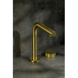 Смеситель автоматический для раковины на 2 отв. TECH Matt Gold