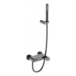 Смеситель STICK для ванны Gun Metall c ручкой DIAMOND