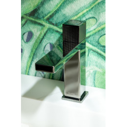 Смеситель автоматический для раковины QUAD Shine Gun Metal