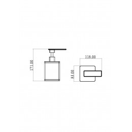 Диспенсер черный/хром серия Q
