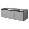 QUATRO 2 120см (80+40) тумба LUNA профиль ANTHRACITE с подсветкой