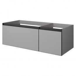 QUATRO 2 120см (80+40) тумба LUNA профиль ANTHRACITE с подсветкой