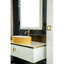 Зеркало Dolce Жемчужный белый 105x70см