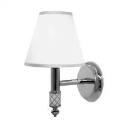 Бра BOHEME MURANO CHROME, белое