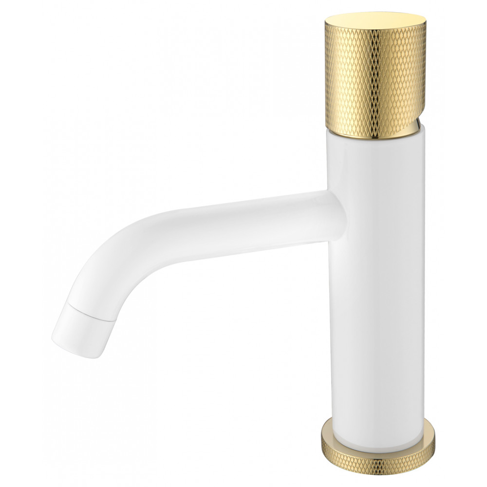 Смеситель STICK для умыв. низ. WHITE TOUCH GOLD_Комплект