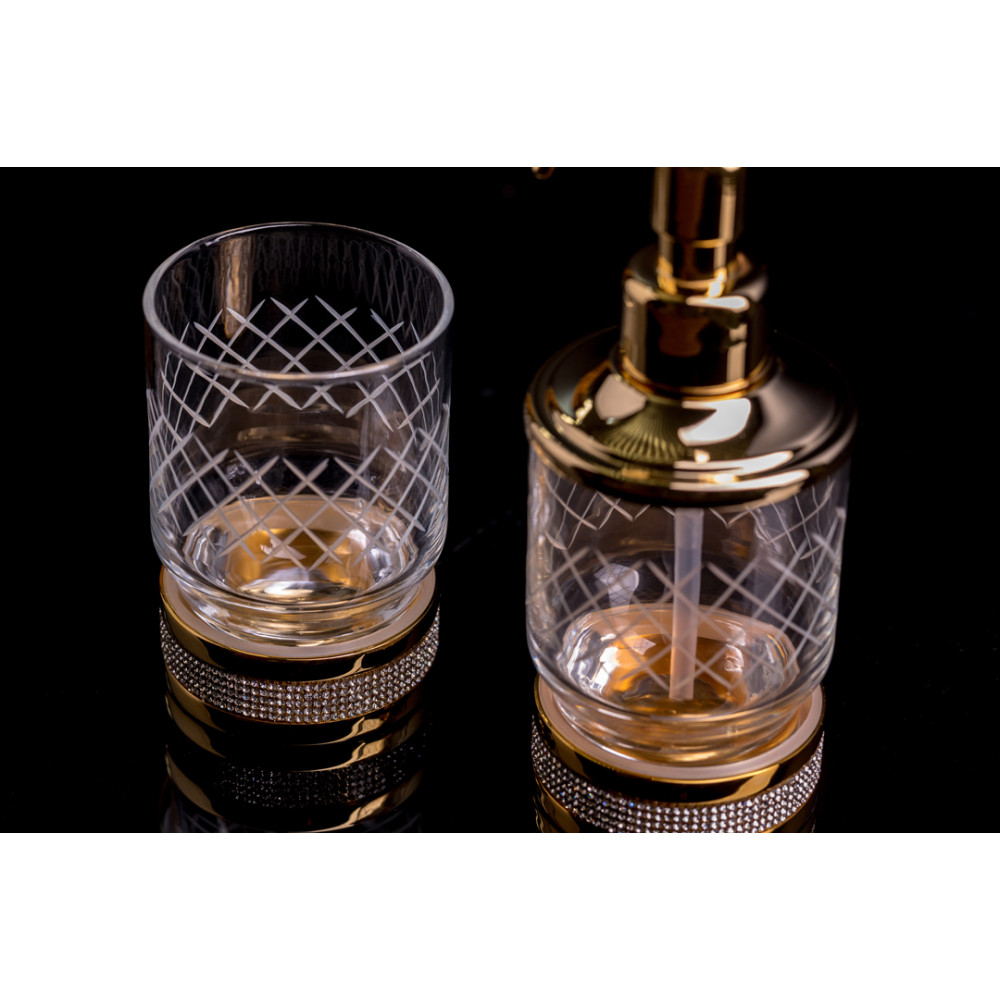 Настольный диспенсер ROYALE CRISTAL BLACK ХРОМ